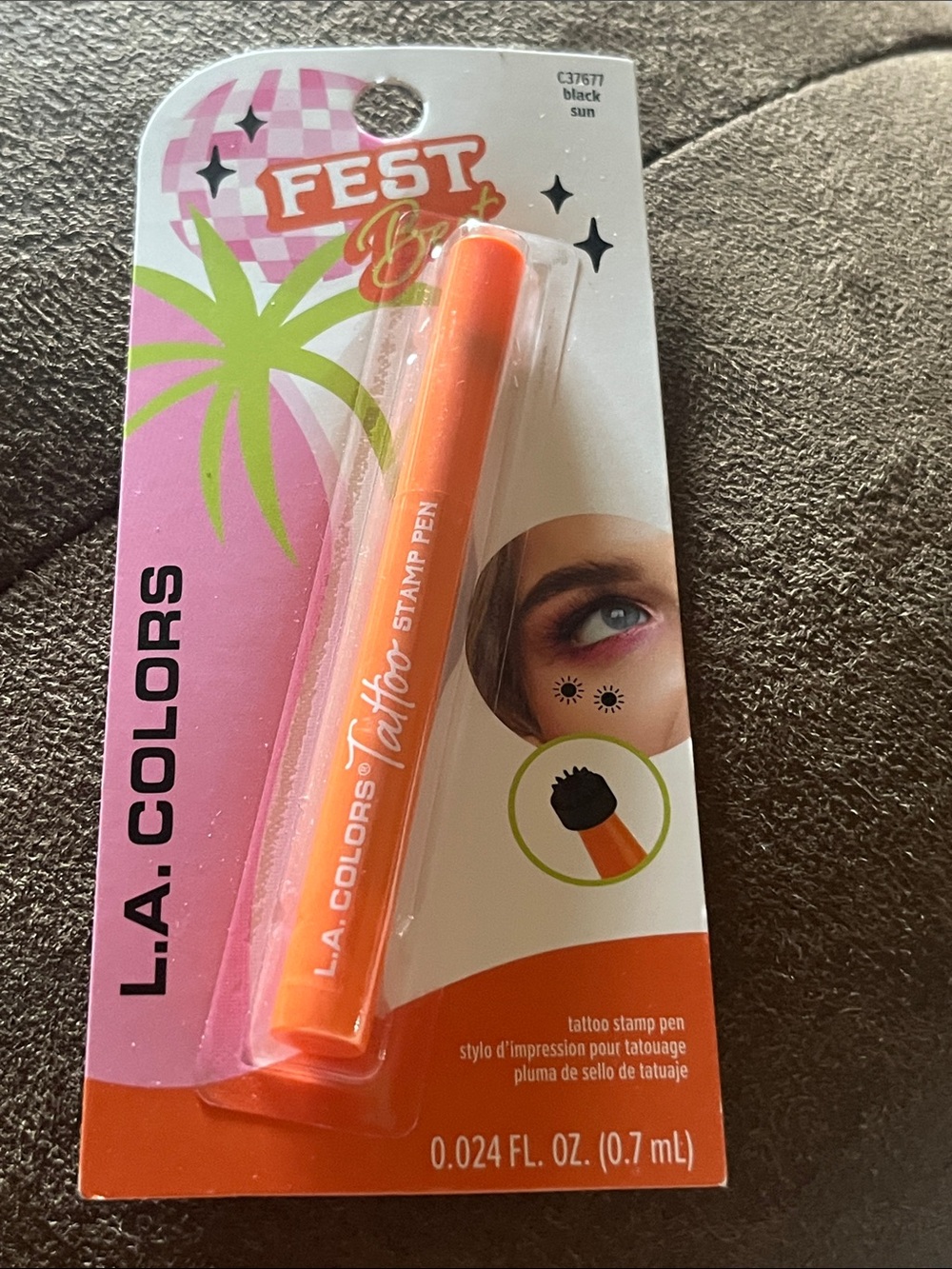 L.A. Colors Black Tattoo Stamp Pen – Fest Party Accent